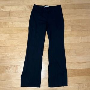 Ponte Split-Hem Flare Pants